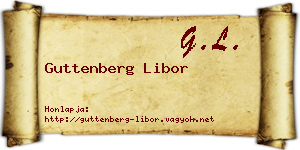 Guttenberg Libor névjegykártya